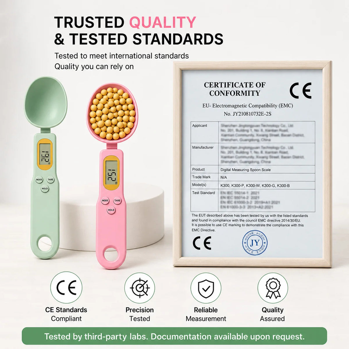 Digital Measuring Spoon Scale With LCD Display For Kitchen Cooking