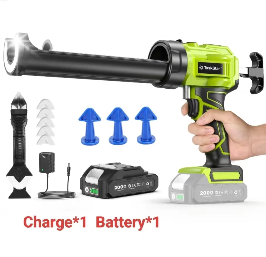 Taskstar Cordless Caulking Gun No Drip With 2Ah Battery