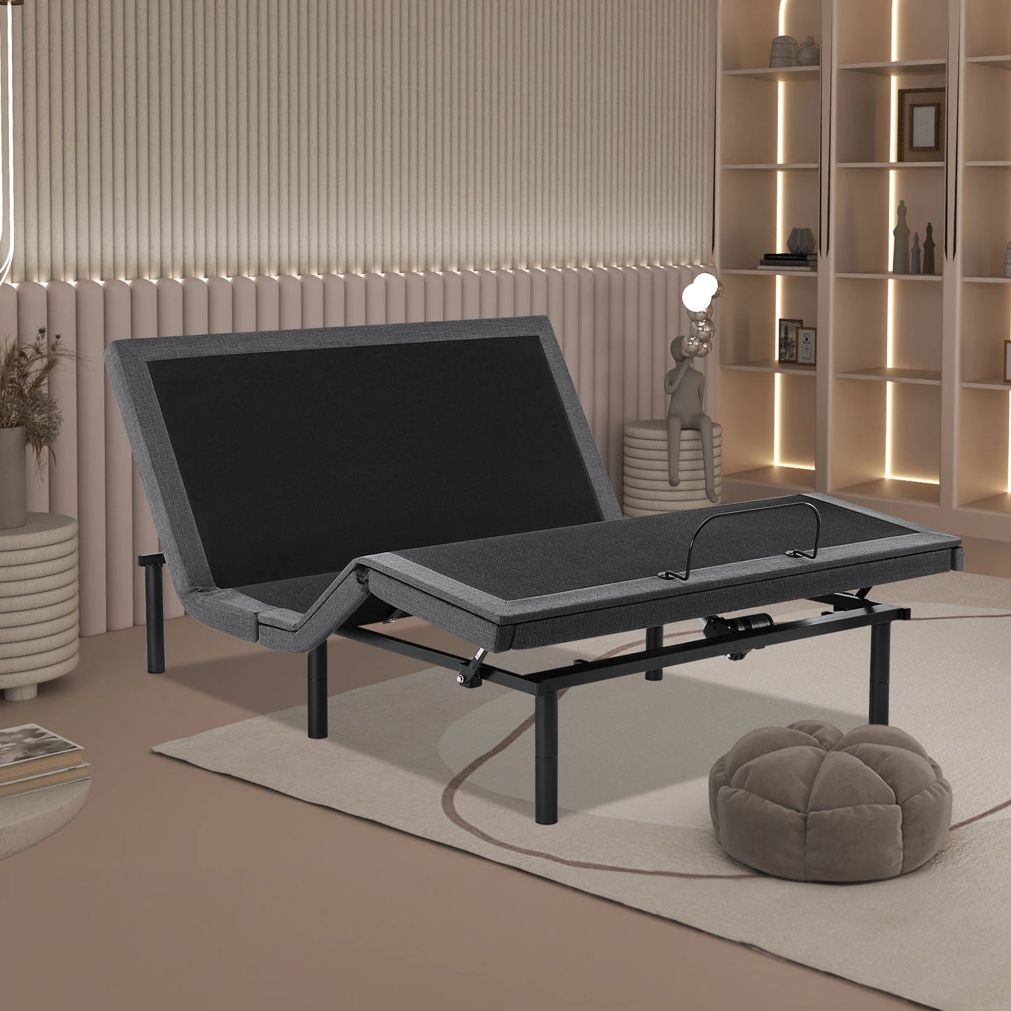 JHK Ergonomic Zero Gravity Adjustable Bed Frame With USB Ports