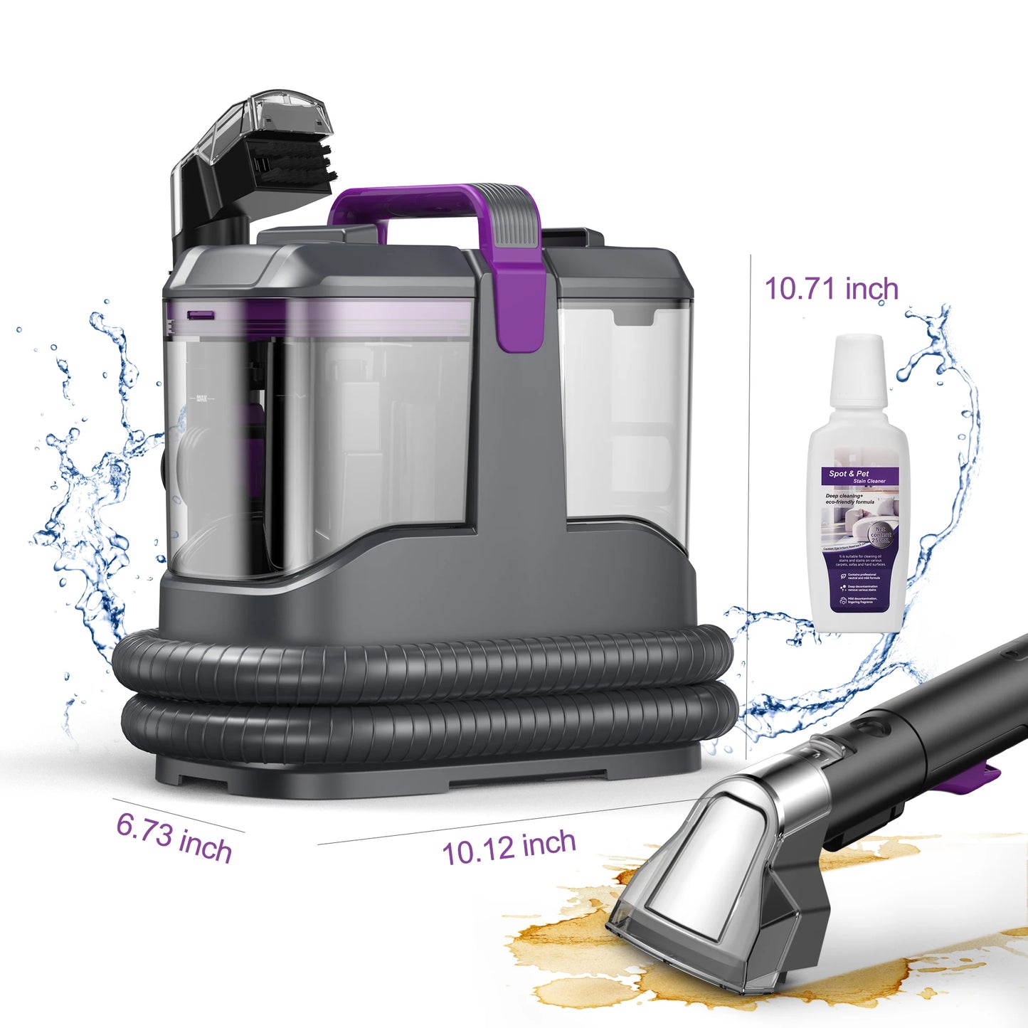 YISORA C9 Portable Carpet and Upholstery Cleaner 15KPa Corded
