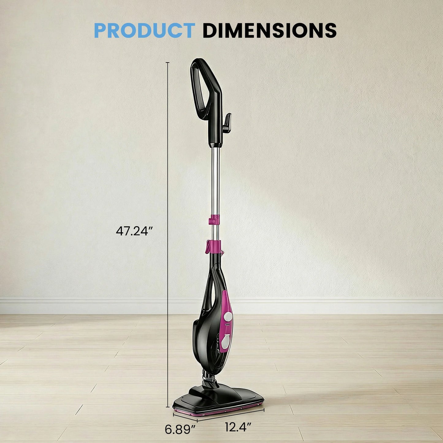 10-In-1 Steam Mop 1550W Detachable Handheld Cleaner