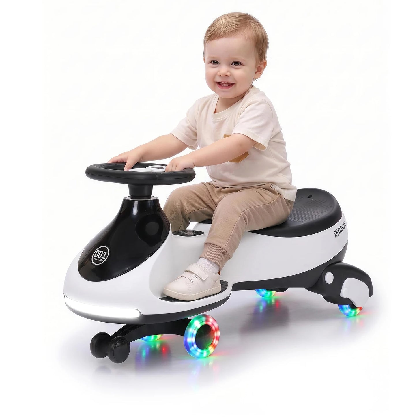 HiMISS 12V Electric Wiggle Car For Kids Dual Ride On