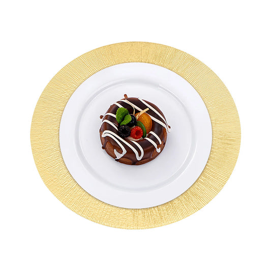 Bymaocar Decorative Charger Plates For Elegant Dining Settings