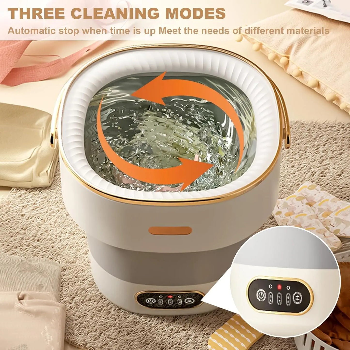 Acekool 13L Portable Foldable Mini Washer With Spin Dryer