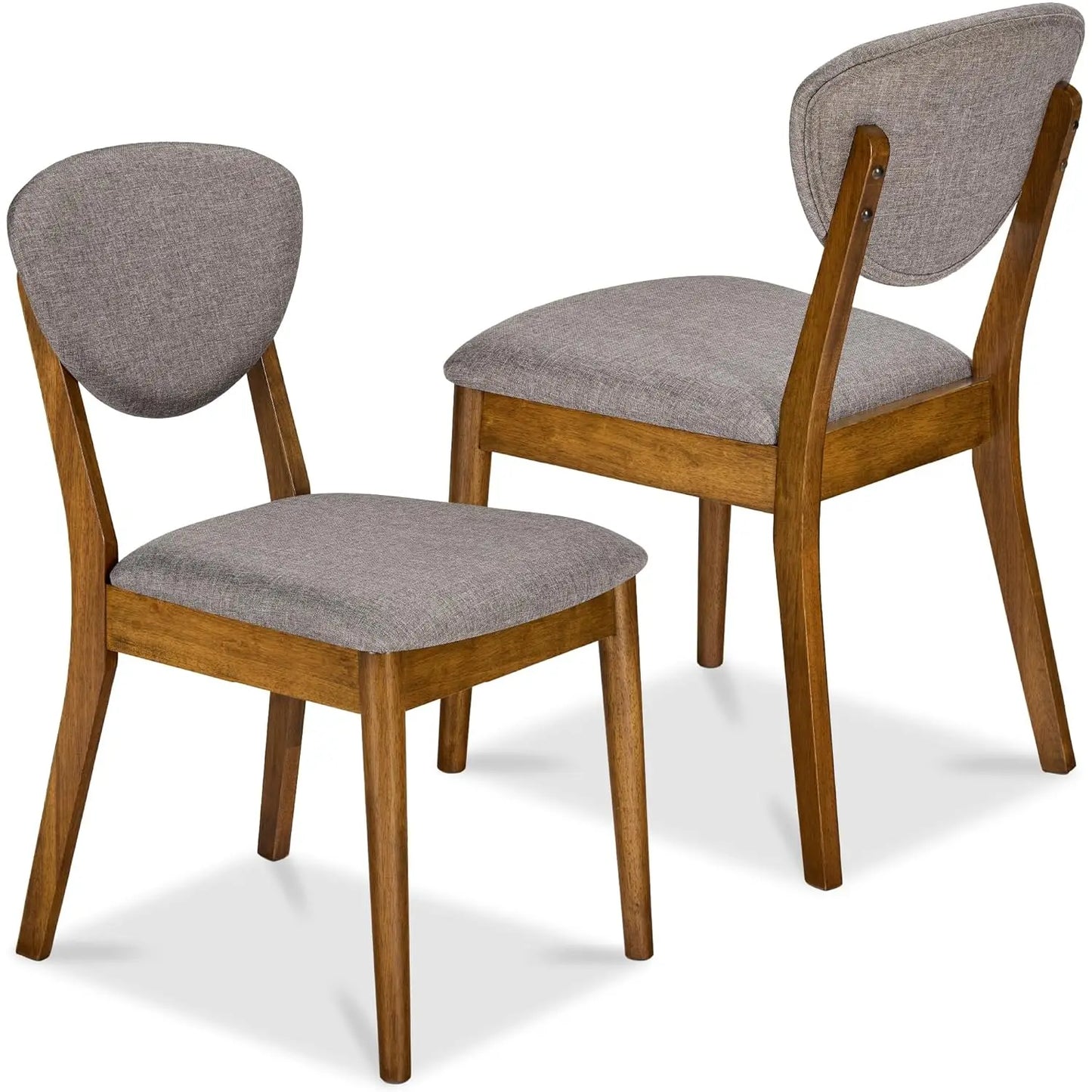 Mid-Century Modern Upholstered Dining Chairs Set Of 2