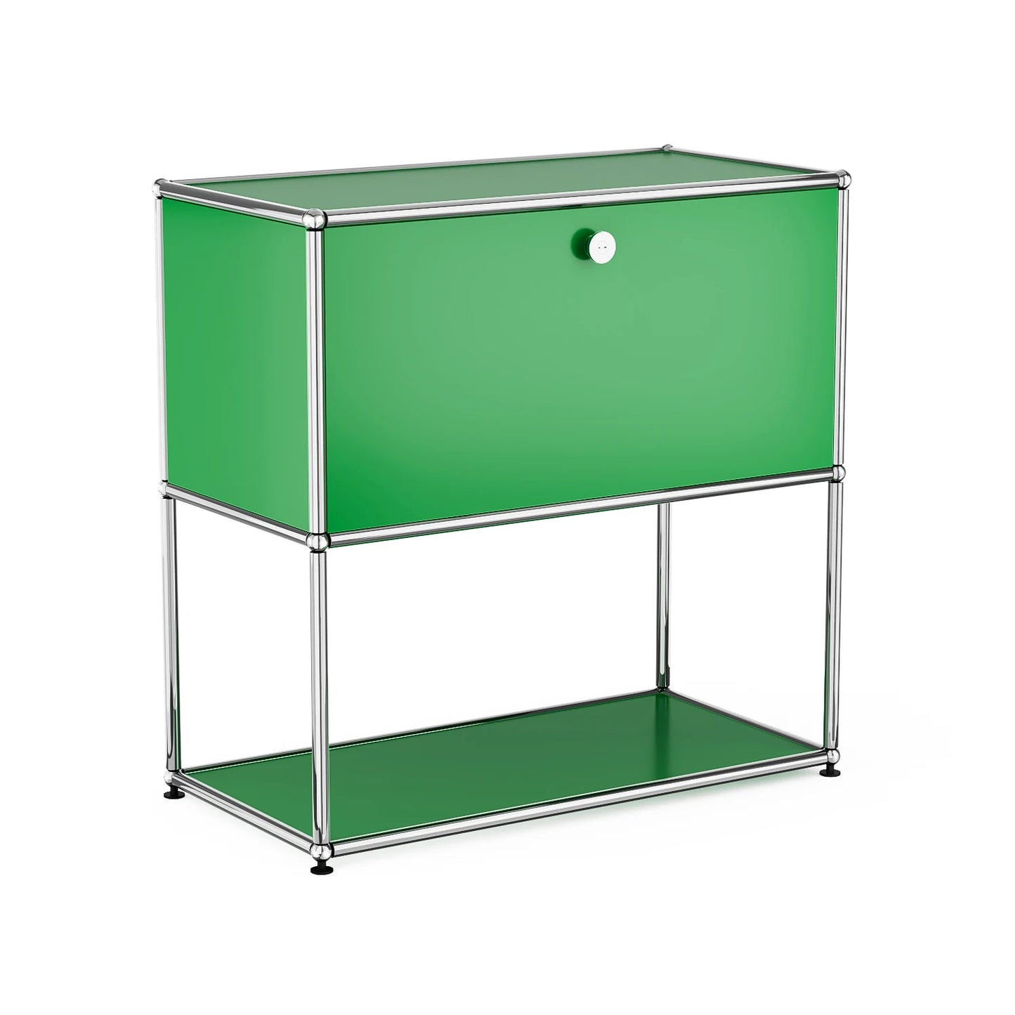 Furgle Modern Modular Nightstand With Metal Frame And Storage