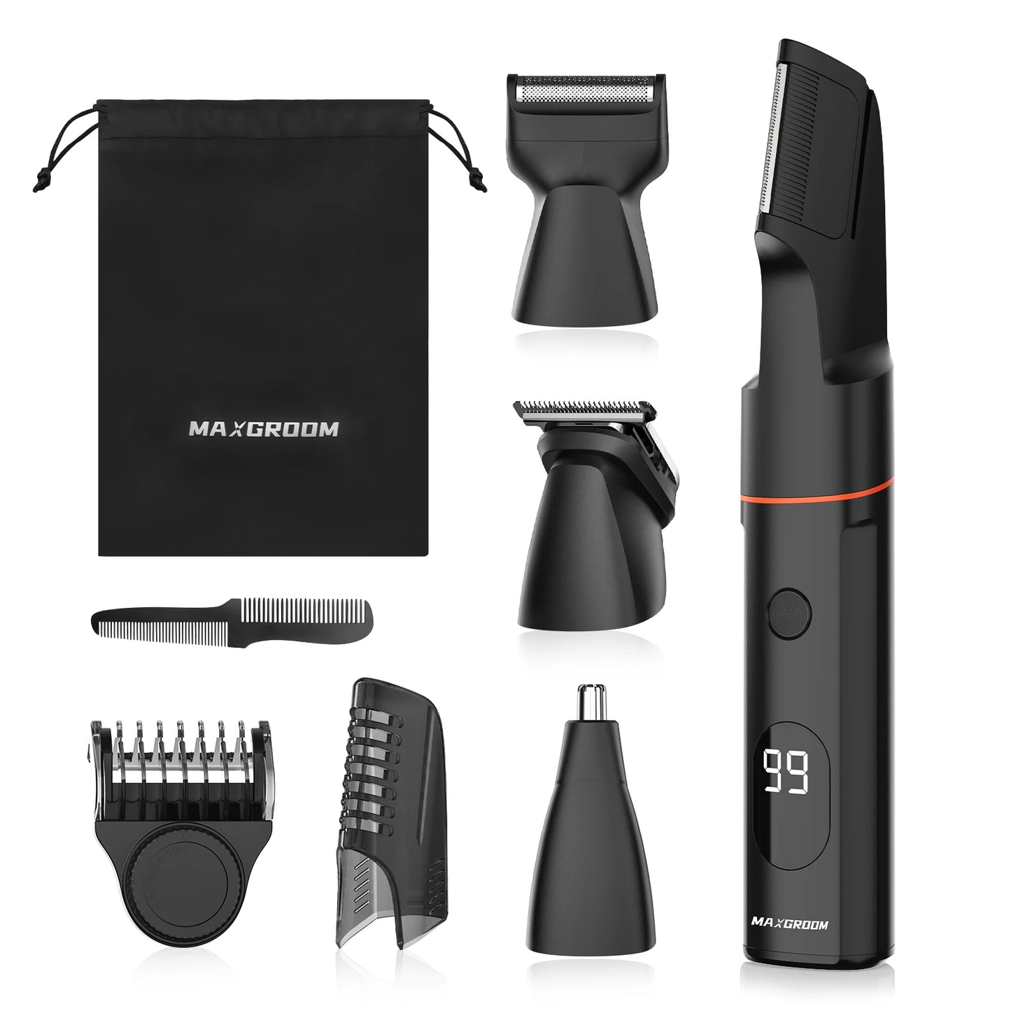 MAXGROOM 4 In 1 Body Hair Shaver Kit IPX6 Waterproof