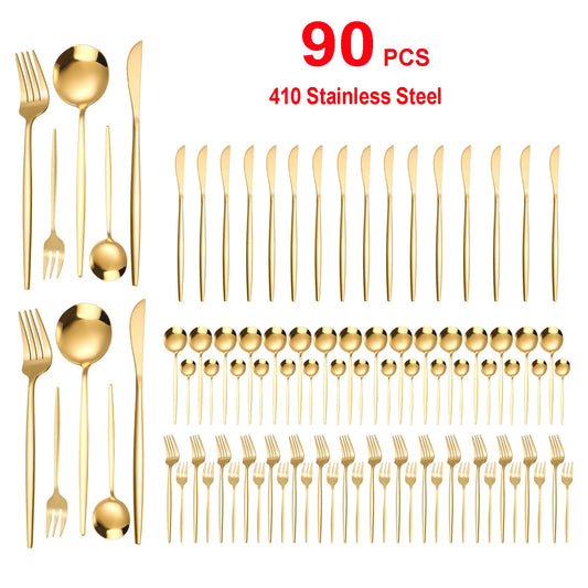 Stainless Steel Flatware Set For Weddings Buffets And Restaurants