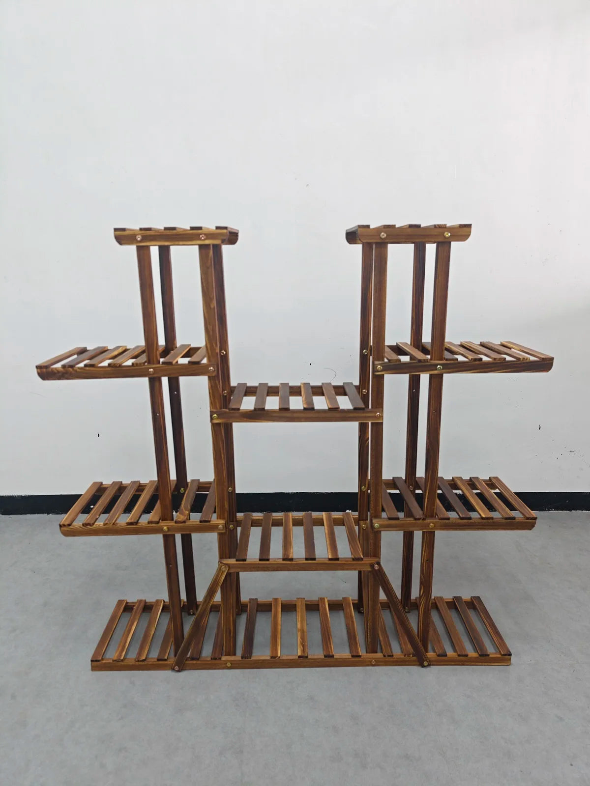 Wisfor Wood Multi Tier Plant Stand For Indoor Outdoor Decor