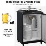 Succebuy 5 Lbs Aluminum CO2 Tank With CGA320 Valve