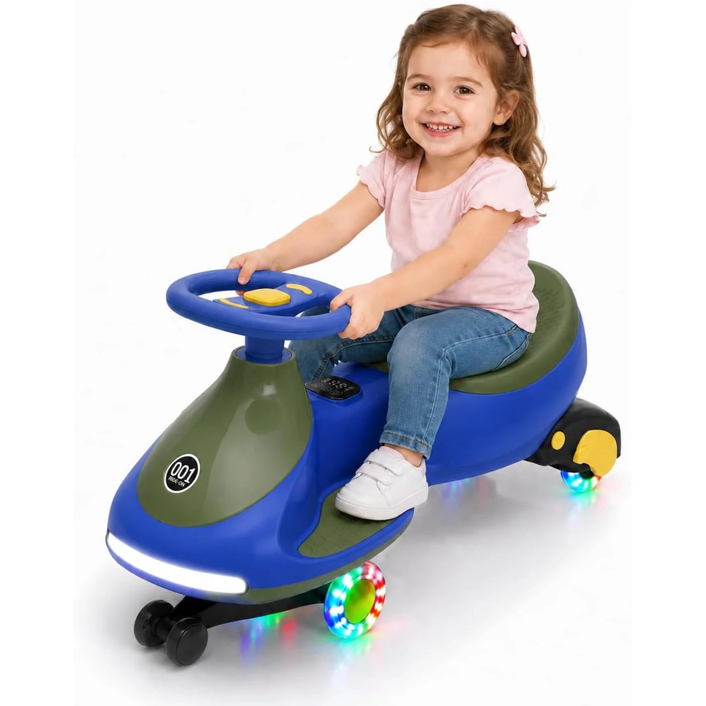 HiMISS 12V Electric Wiggle Car For Kids Dual Ride On