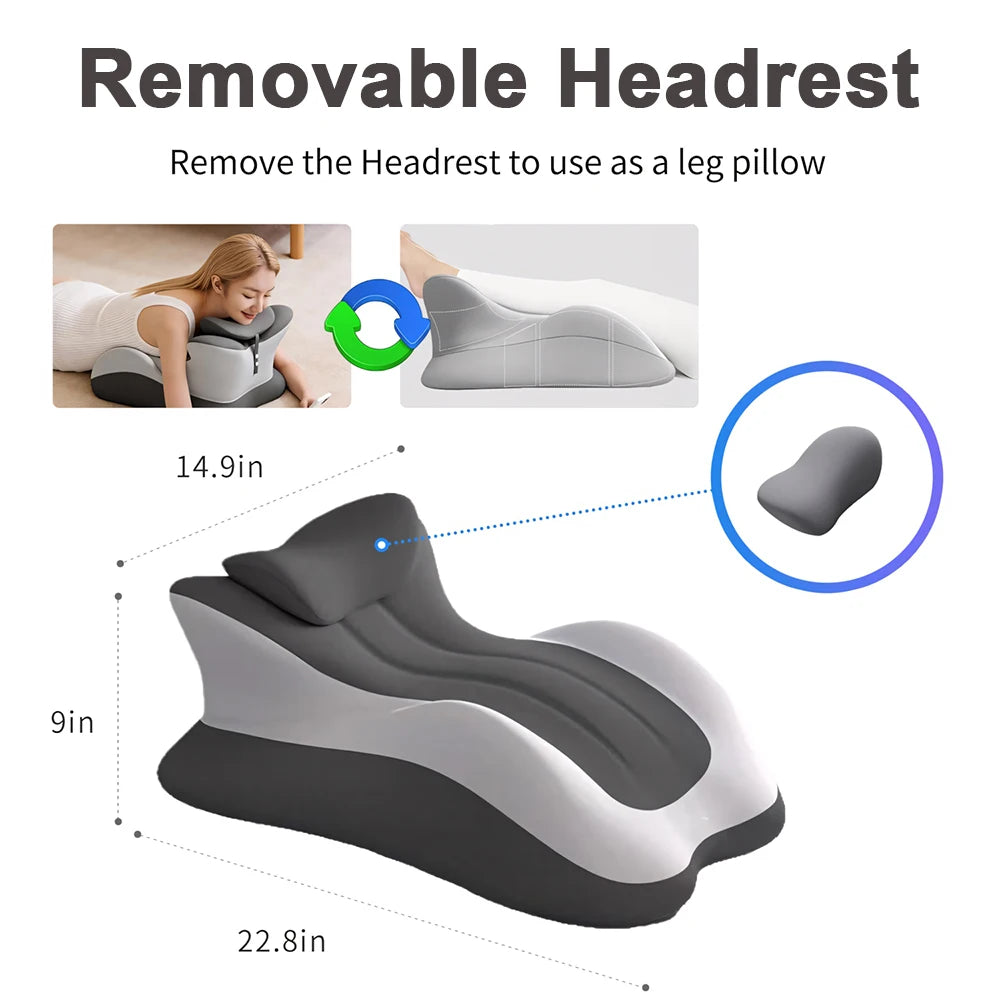 Ergonomic Memory Foam Prone Reading Pillow For Comfortable Bed Rest