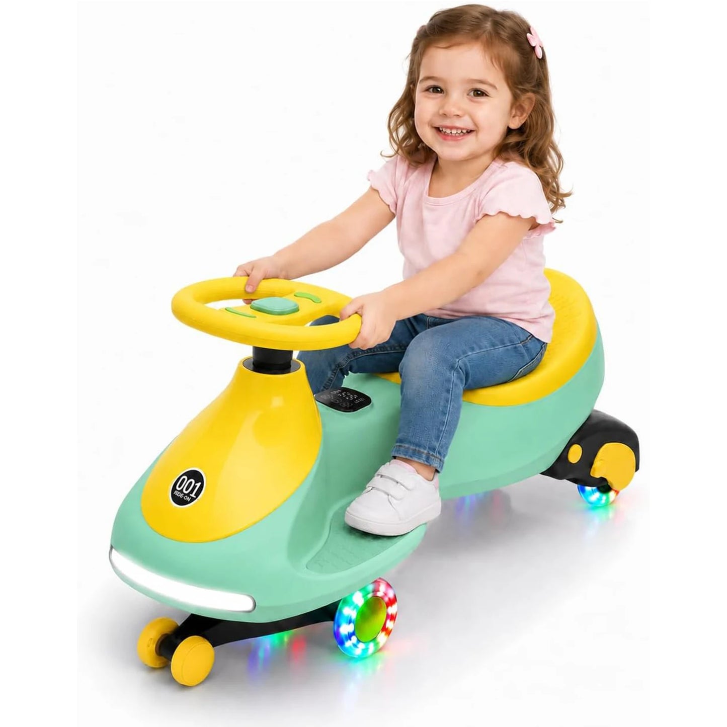 HiMISS 12V Electric Wiggle Car For Kids Dual Ride On