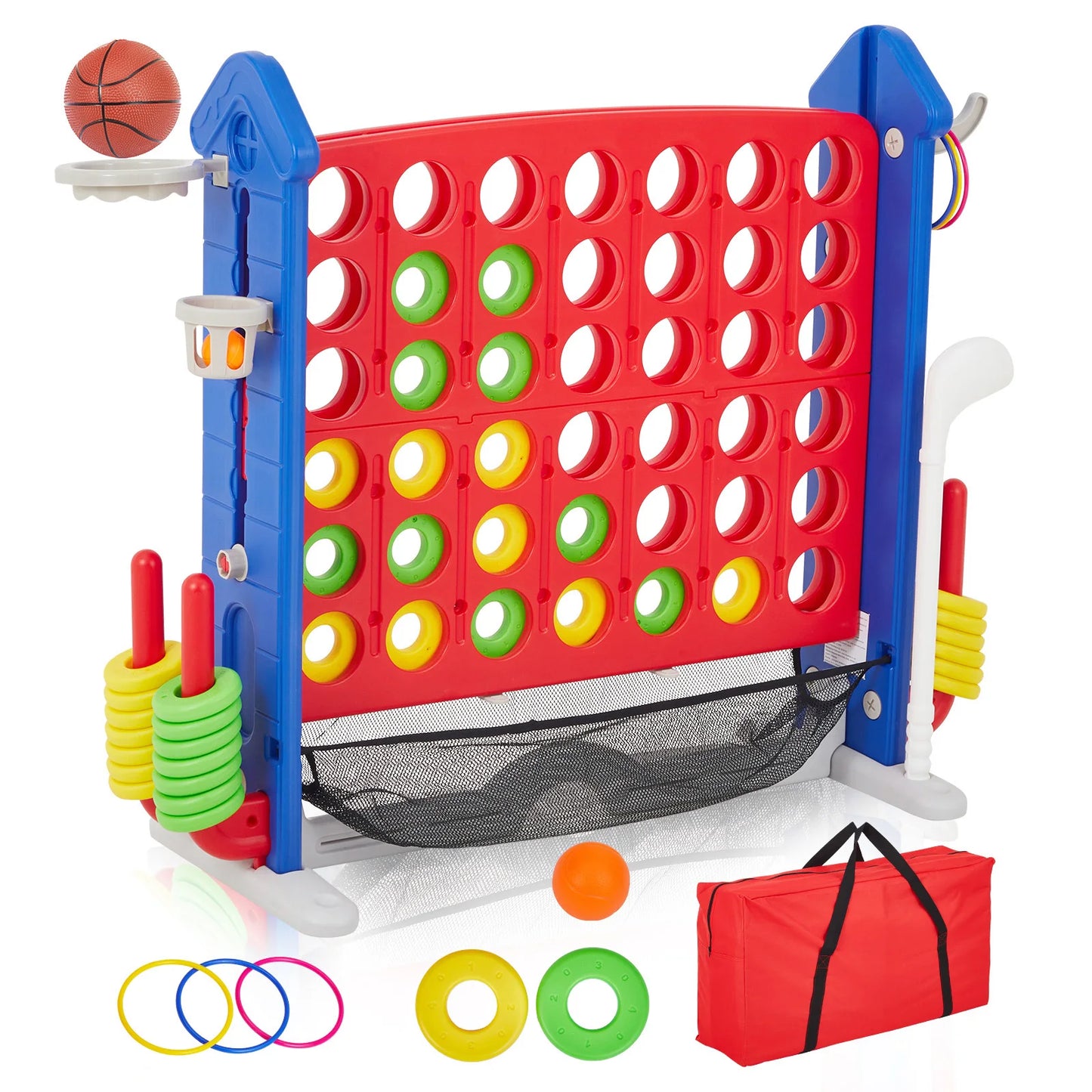 4-In-1 GiantConnect Game Set Outdoor Family Fun Party