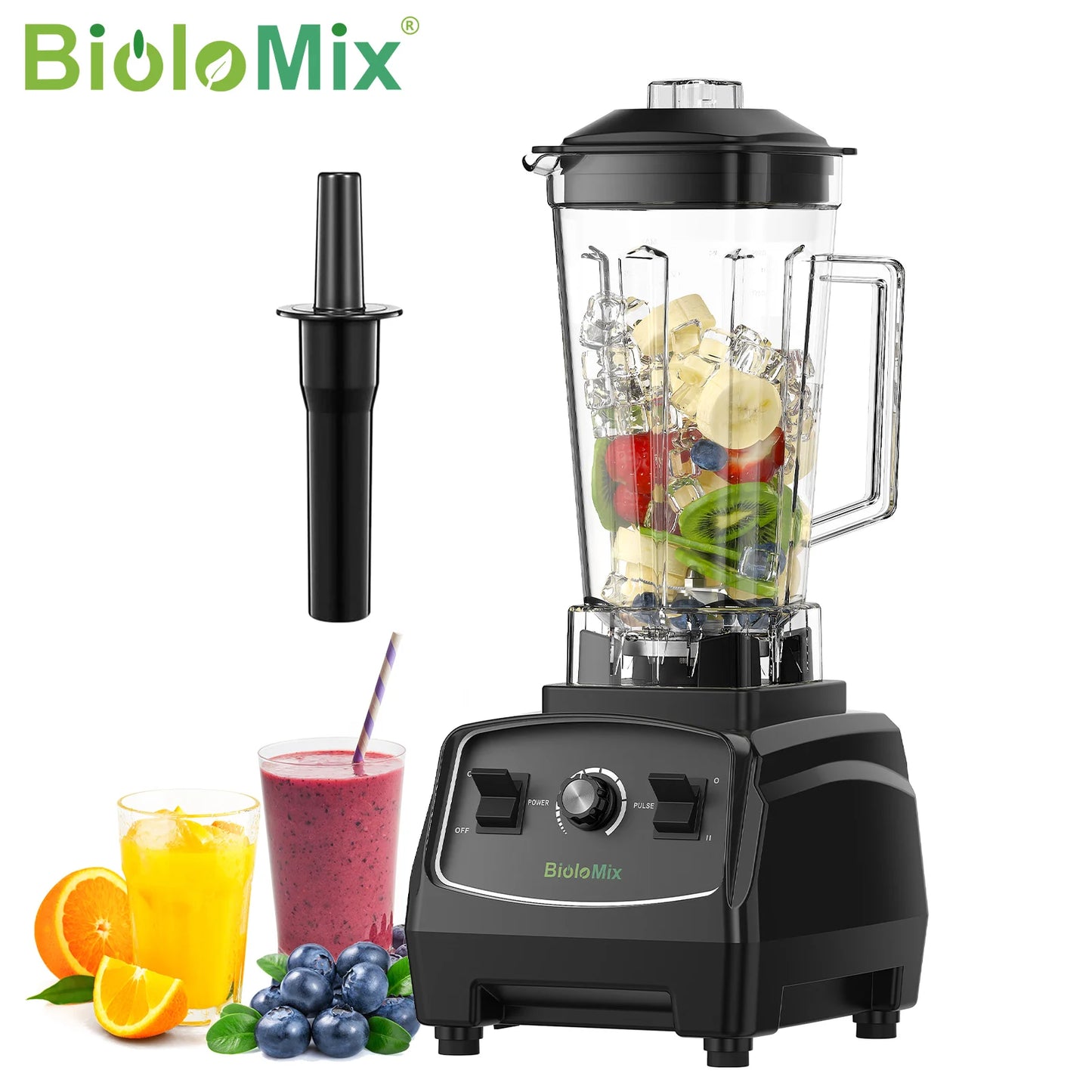 Biolomix Heavy Duty Commercial Blender Mixer 2200W