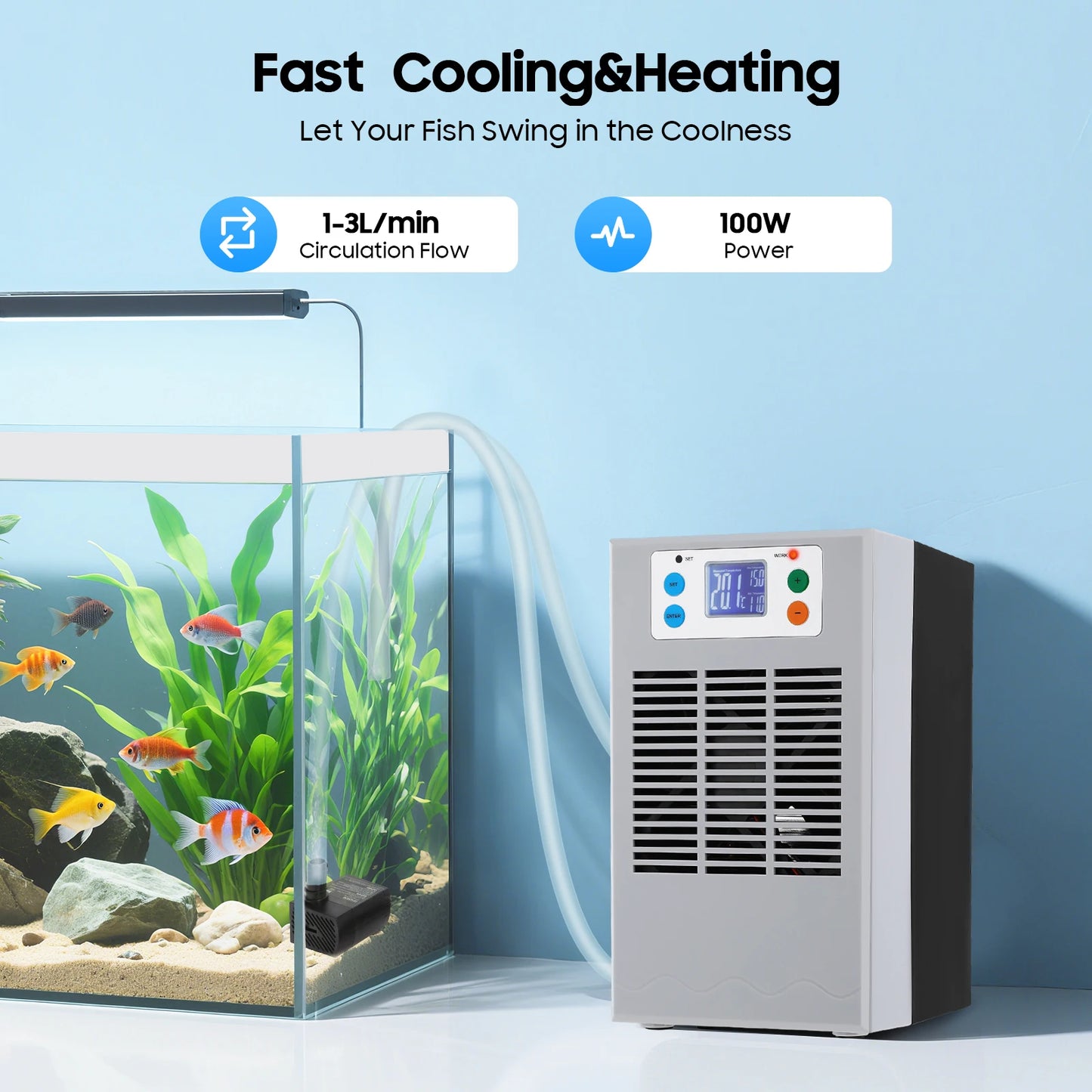 STC-1209L/N Aquarium 100W Temperature Control Cooling Heating Device