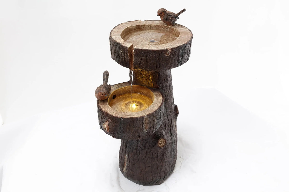 YOYTOP Stone Garden Water Fountain With Built In LED Lighting