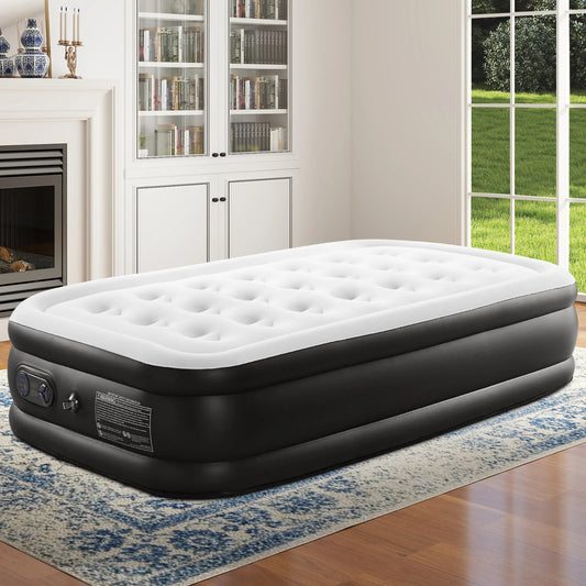 MCQ Air Mattress With Built In Pump Memory Foam Layer