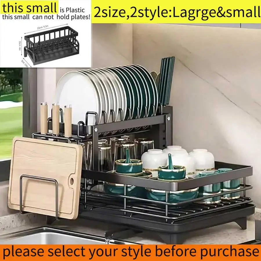 Metal Kitchen Cutlery Rack With Knife Fork And Cup Holders