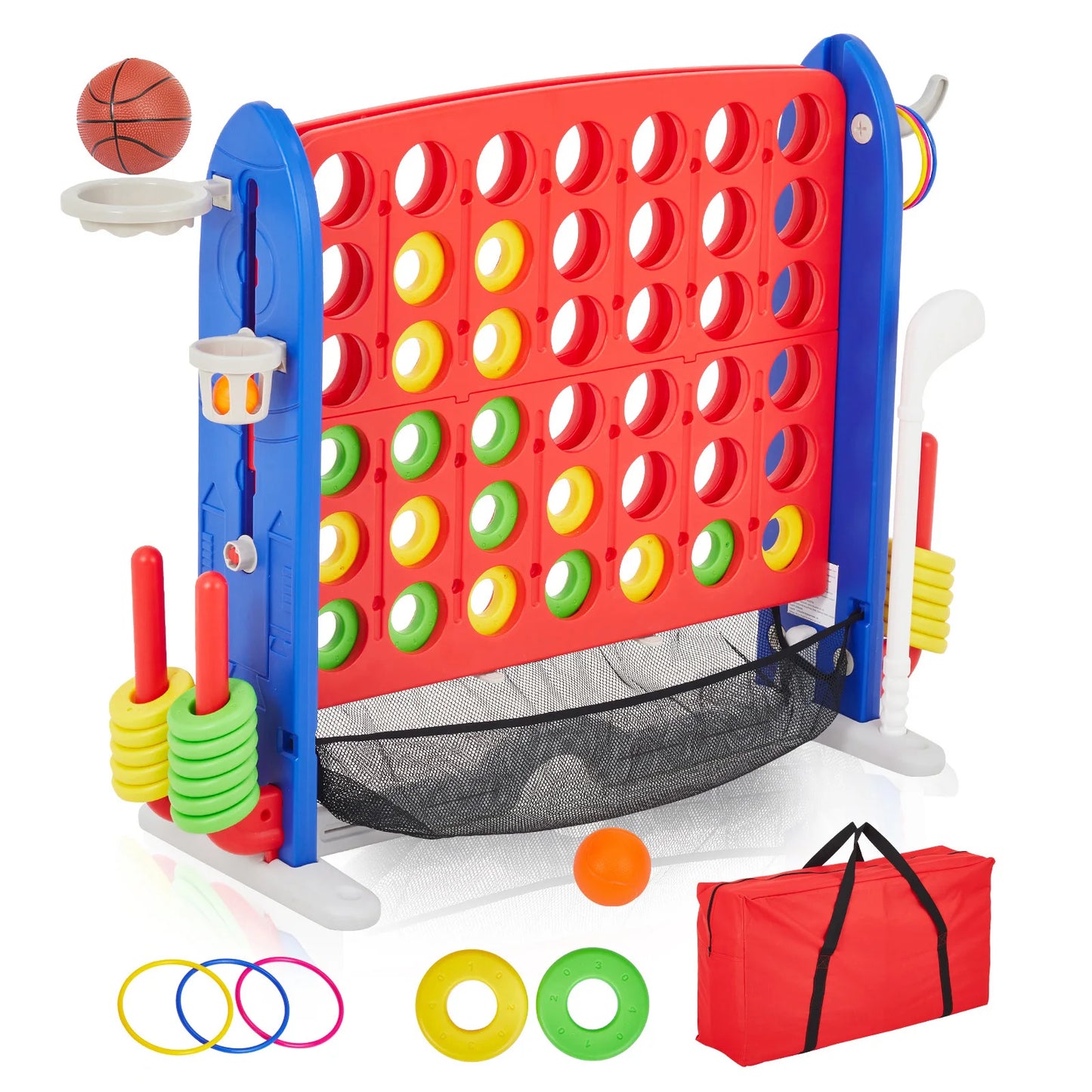 4-In-1 GiantConnect Game Set Outdoor Family Fun Party