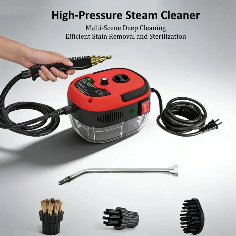 110V High Pressure Steam Cleaner With Multi Nozzles For Kitchen Car Bathroom
