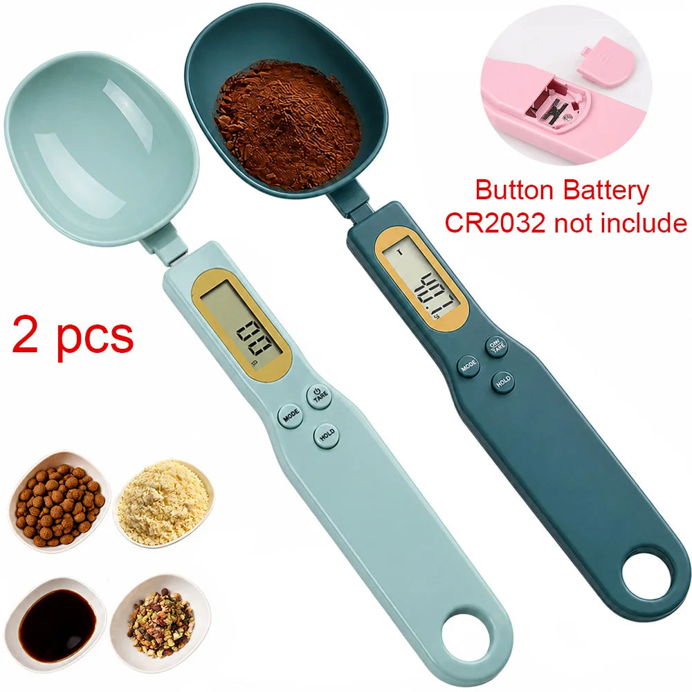 Digital Measuring Spoon Scale With LCD Display For Kitchen Cooking