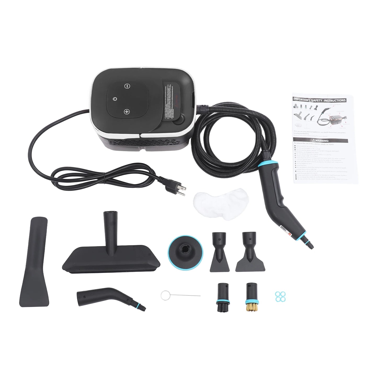 Bymaocar 1500W High Pressure Steam Cleaner Set With Multiple Nozzles