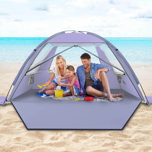 Beach Tent UPF 50 Sun Shade Shelter Portable For Family