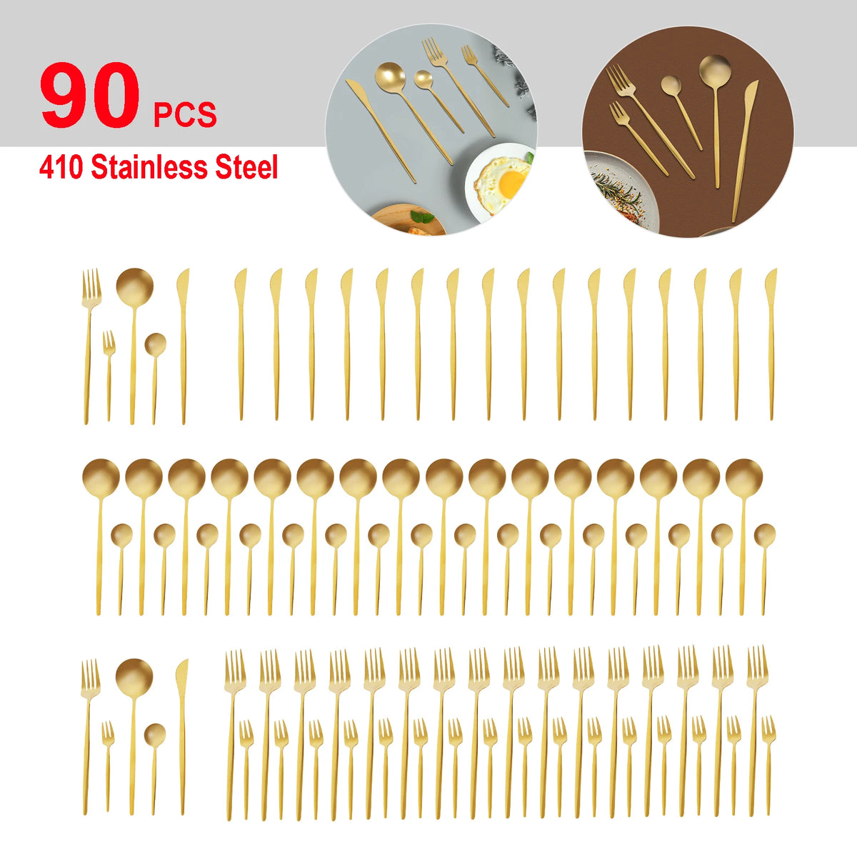 Stainless Steel Flatware Set For Weddings Buffets And Restaurants