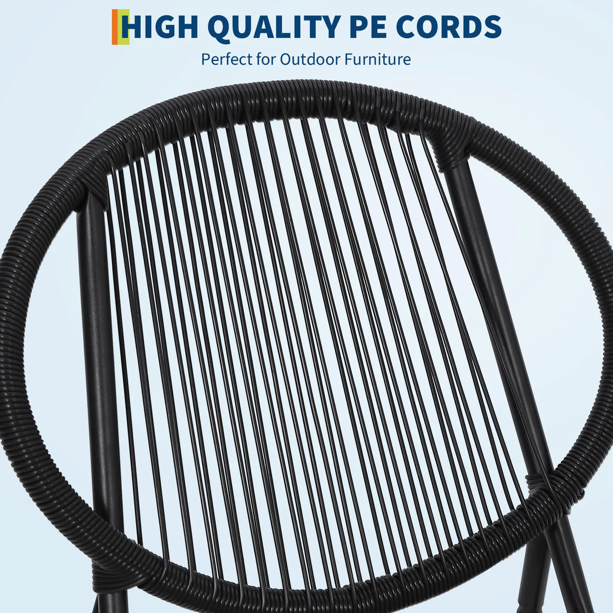 HiMISS Acapulco Patio Bistro Set Modern Outdoor Conversation Furniture