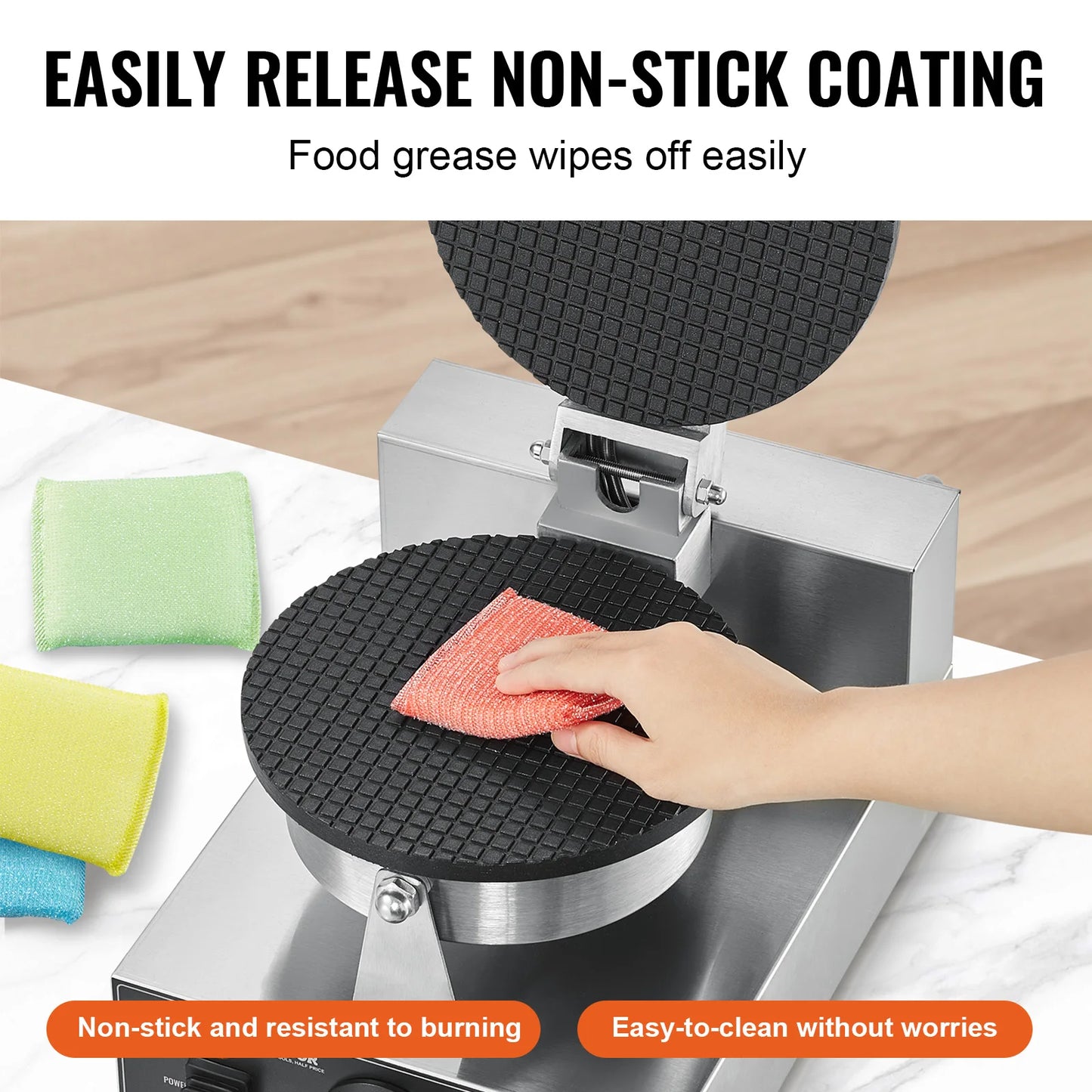 SucceBuy Commercial Electric Ice Cream Cone Maker With Control