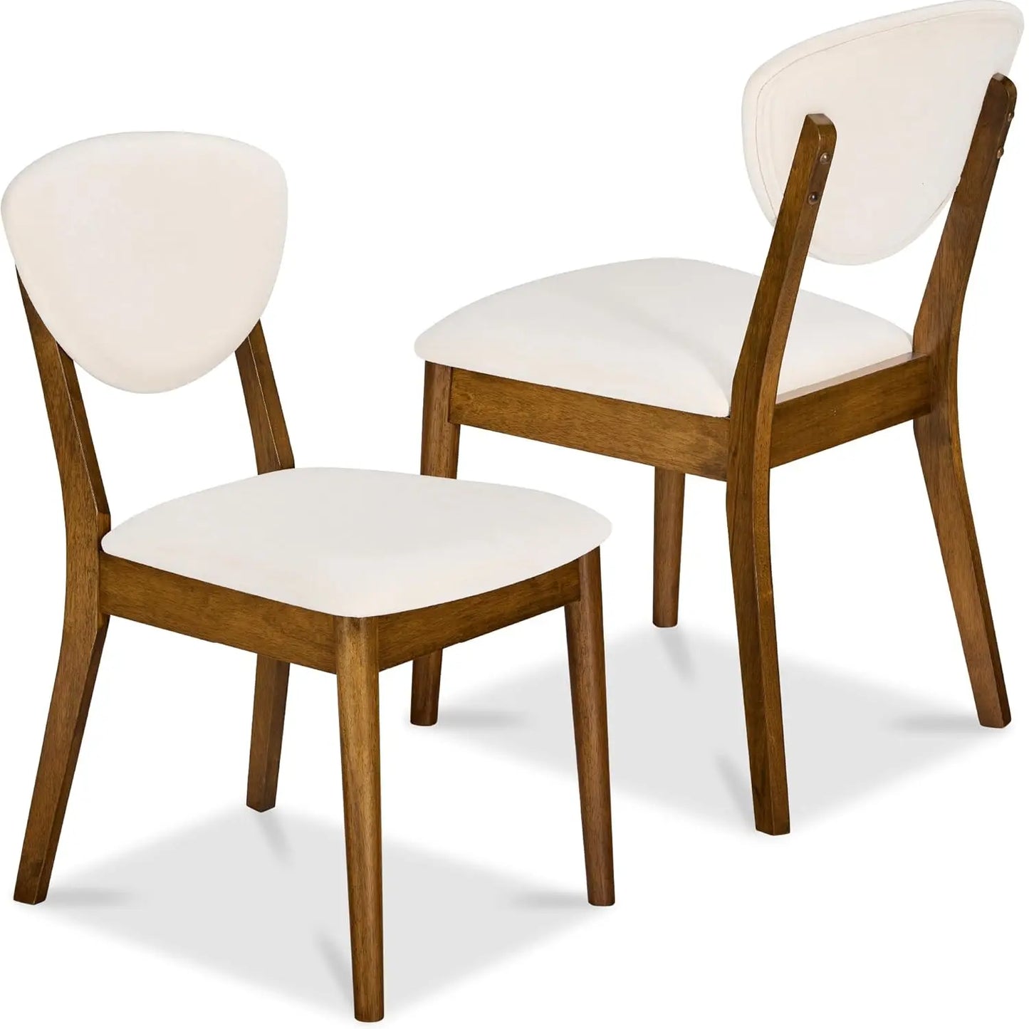 Mid-Century Modern Upholstered Dining Chairs Set Of 2