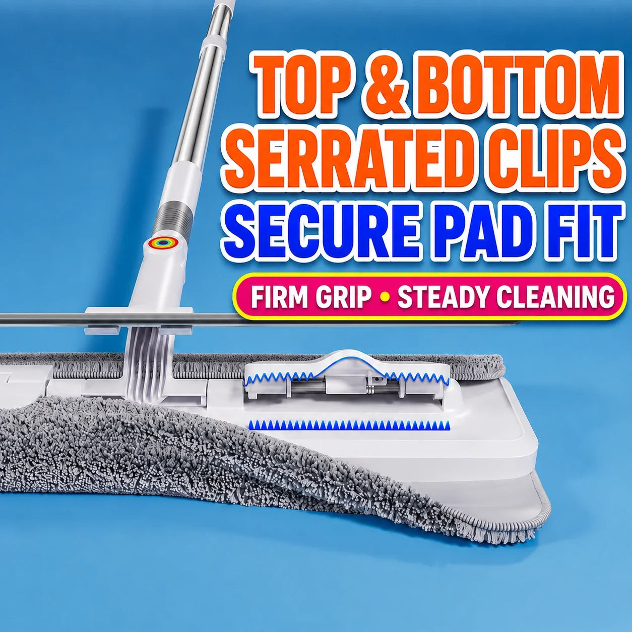 Joybos 2 In 1 Window Squeegee Rotating Head Extendable Pole