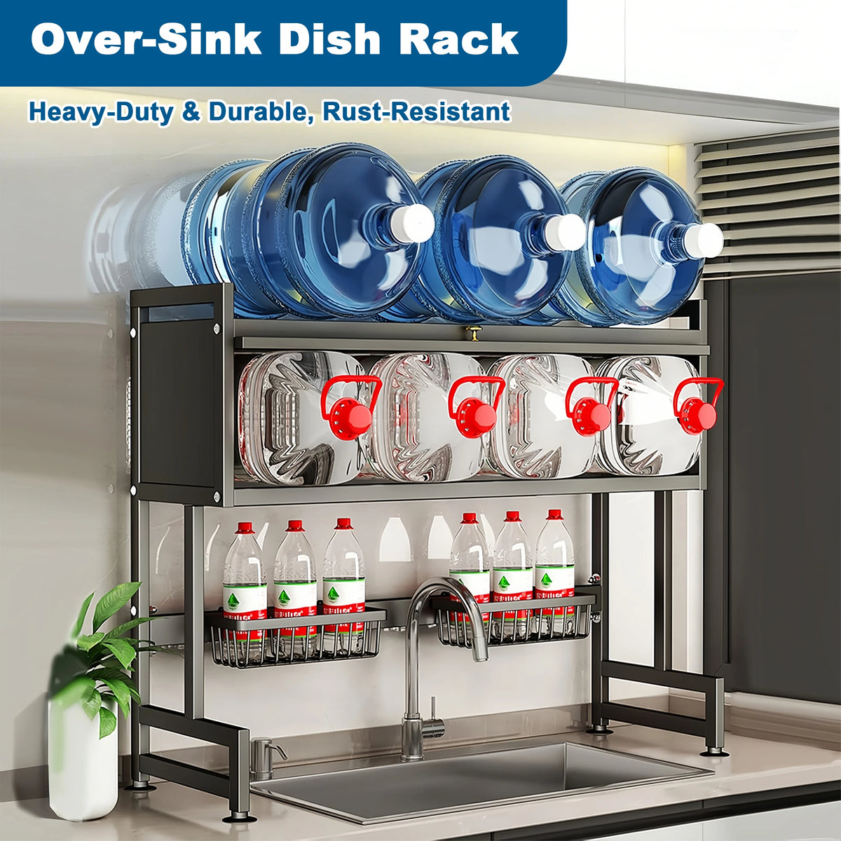 Stainless Steel Kitchen Sink Drying Rack With Space Saving Design
