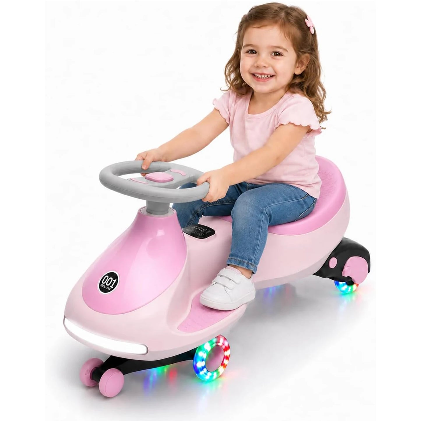 HiMISS 12V Electric Wiggle Car For Kids Dual Ride On