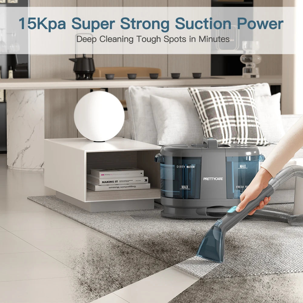 Prettycare 1.4m Hose Cordless Wet Dry Fabric Vacuum