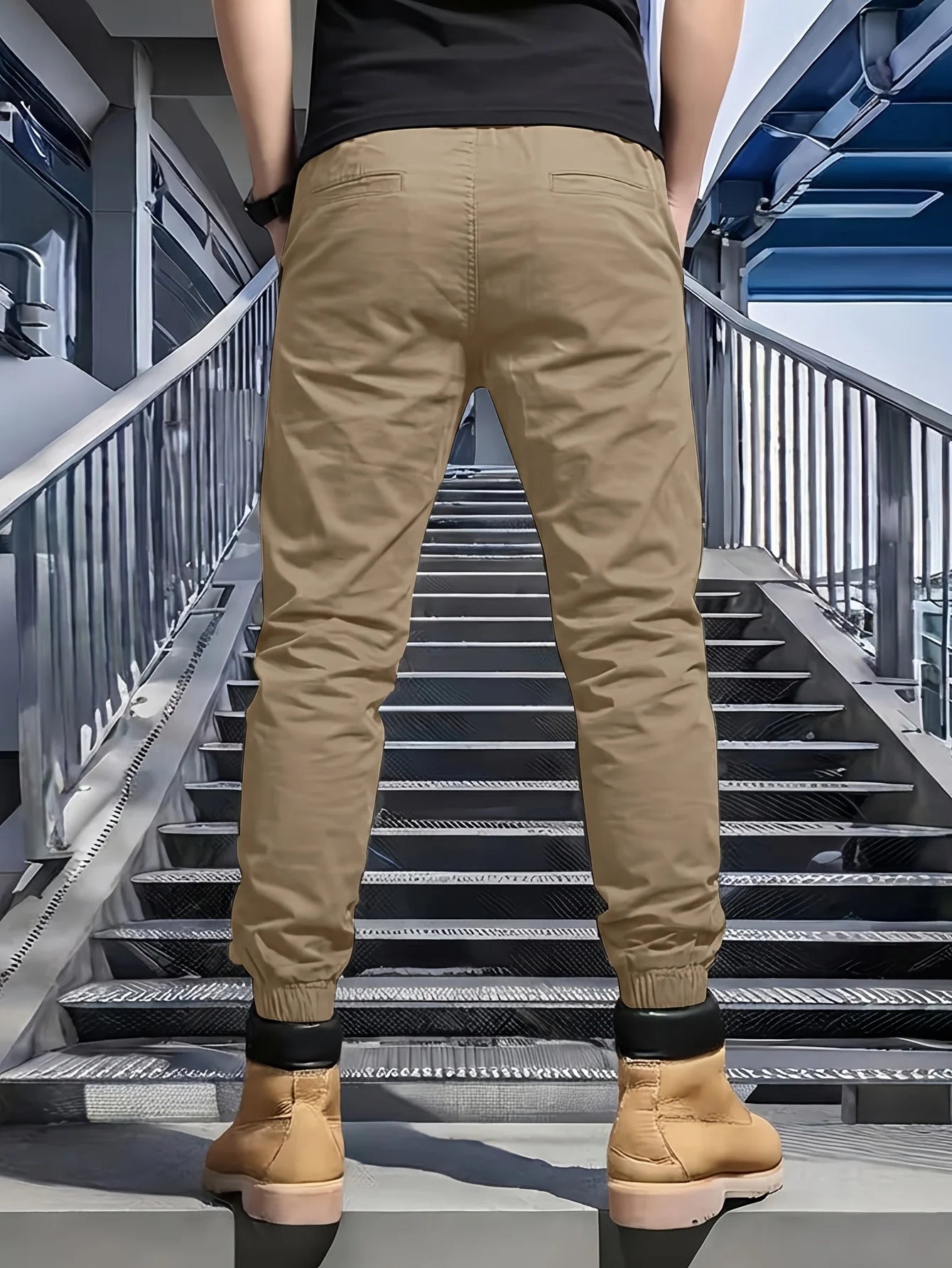 Winthunder Men's MultiPocket Workwear Pants Casual Outdoor