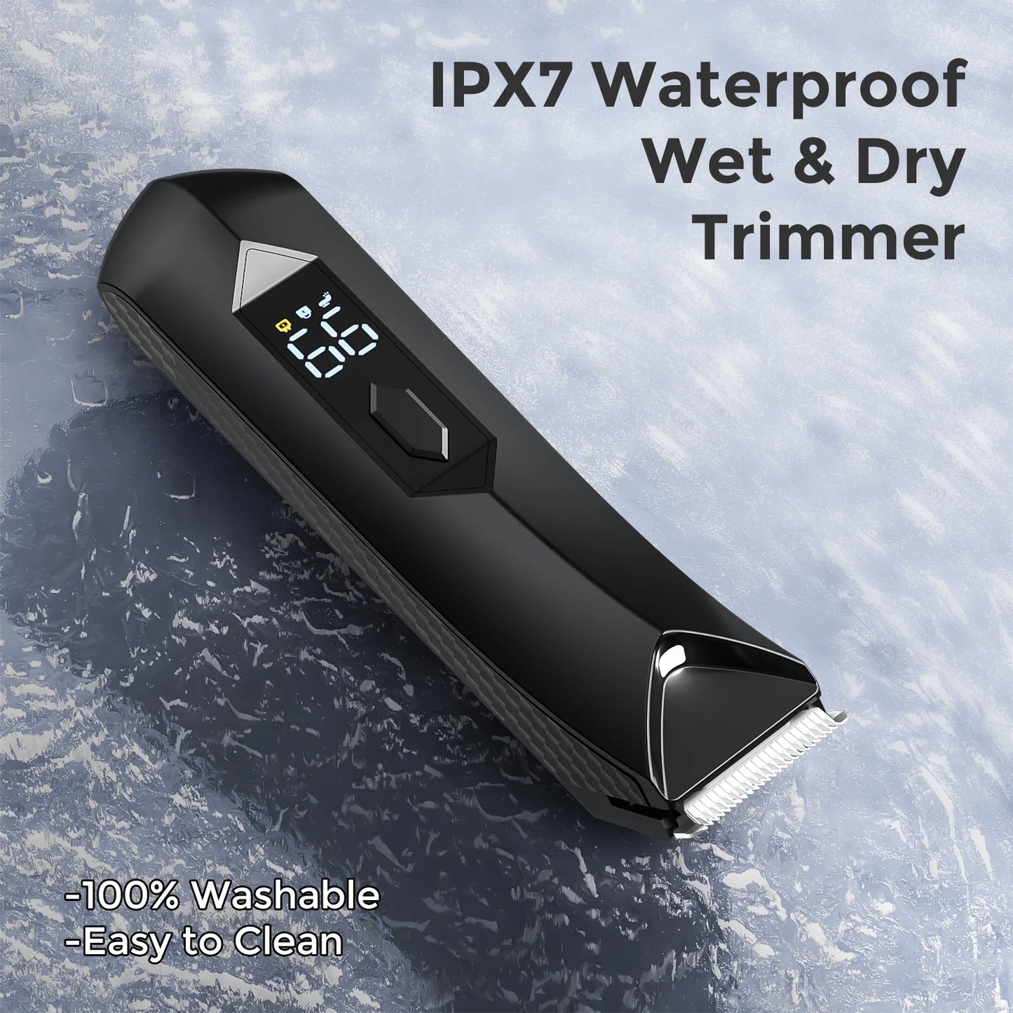 Sejoy Body Pubic Hair Trimmer For Men And Women Wet Dry Standing Recharge Dock