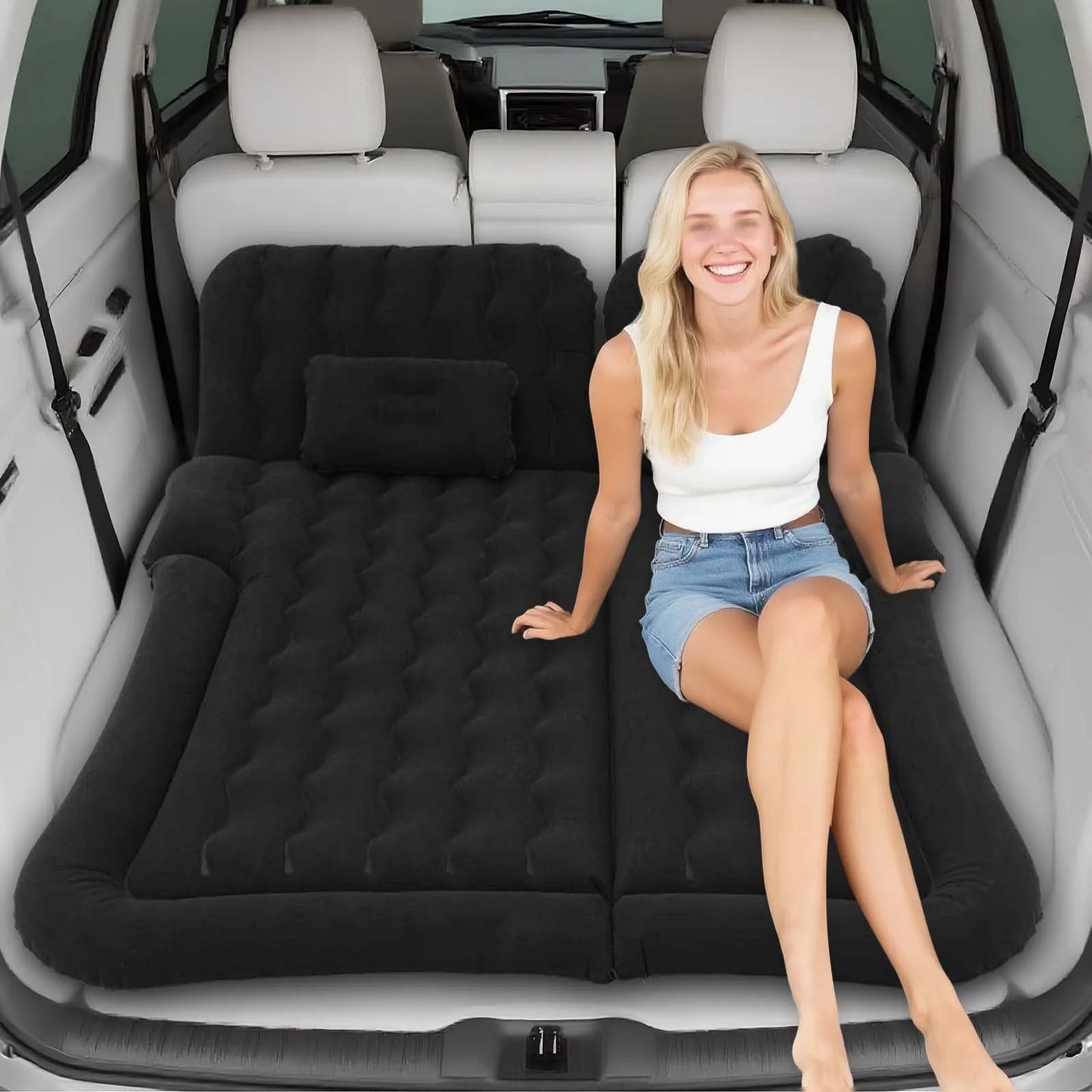 SUV Air Mattress With Pillows For Car Travel And Camping