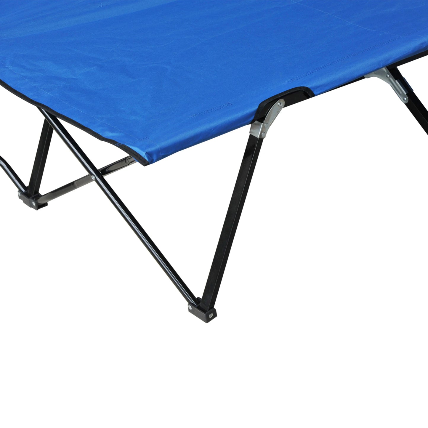 Outsunny Outdoor Double Camping Cot With Carry Bag 300 Lbs