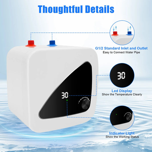 Newest Water Heater Electric Instant Hot Under Sink 1500W 110V
