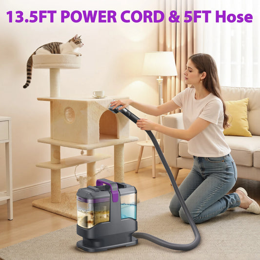 YISORA C9 Portable Carpet and Upholstery Cleaner 15KPa Corded