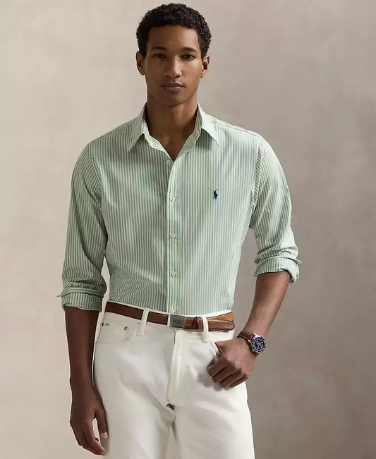 Ralph Lauren Men's Slim Fit Gingham Stretch Poplin Shirt
