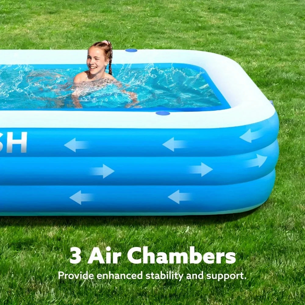 Joyfy Inflatable Family Pool For Backyard And Summer Fun