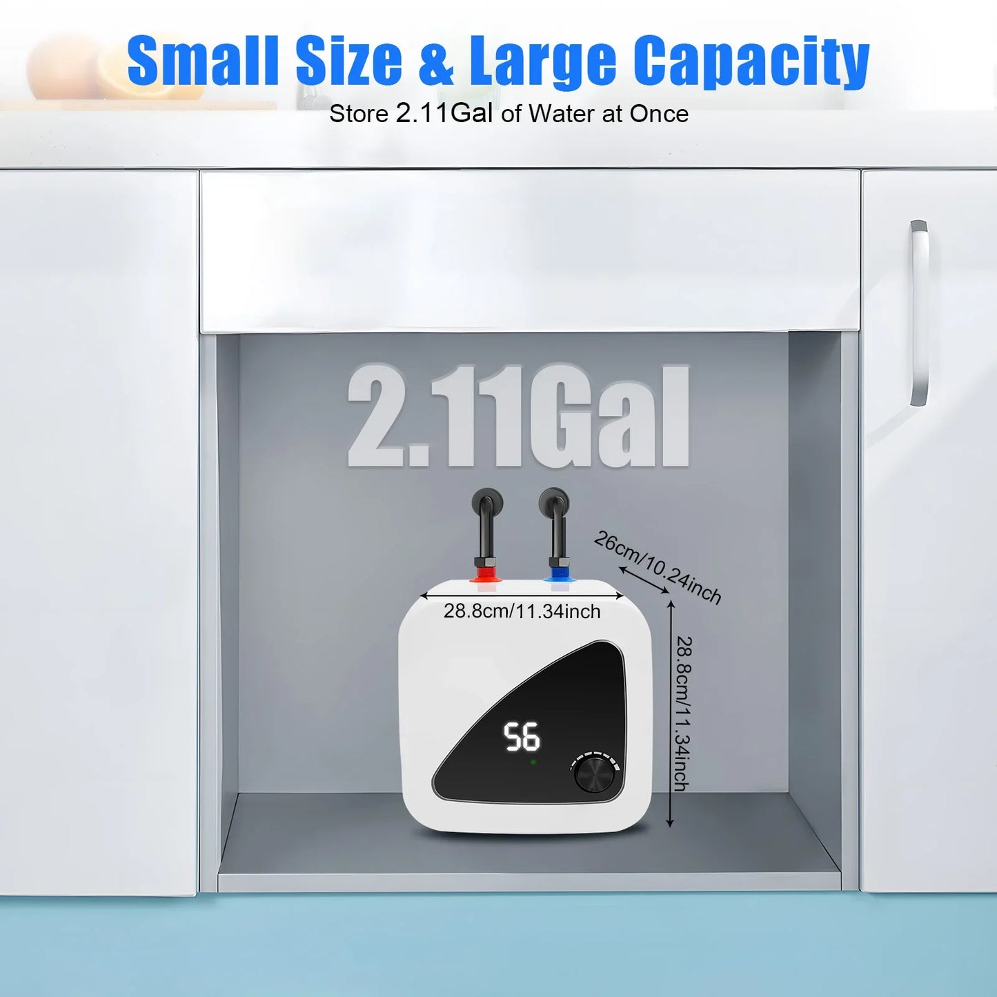 Newest Water Heater Electric Instant Hot Under Sink 1500W 110V