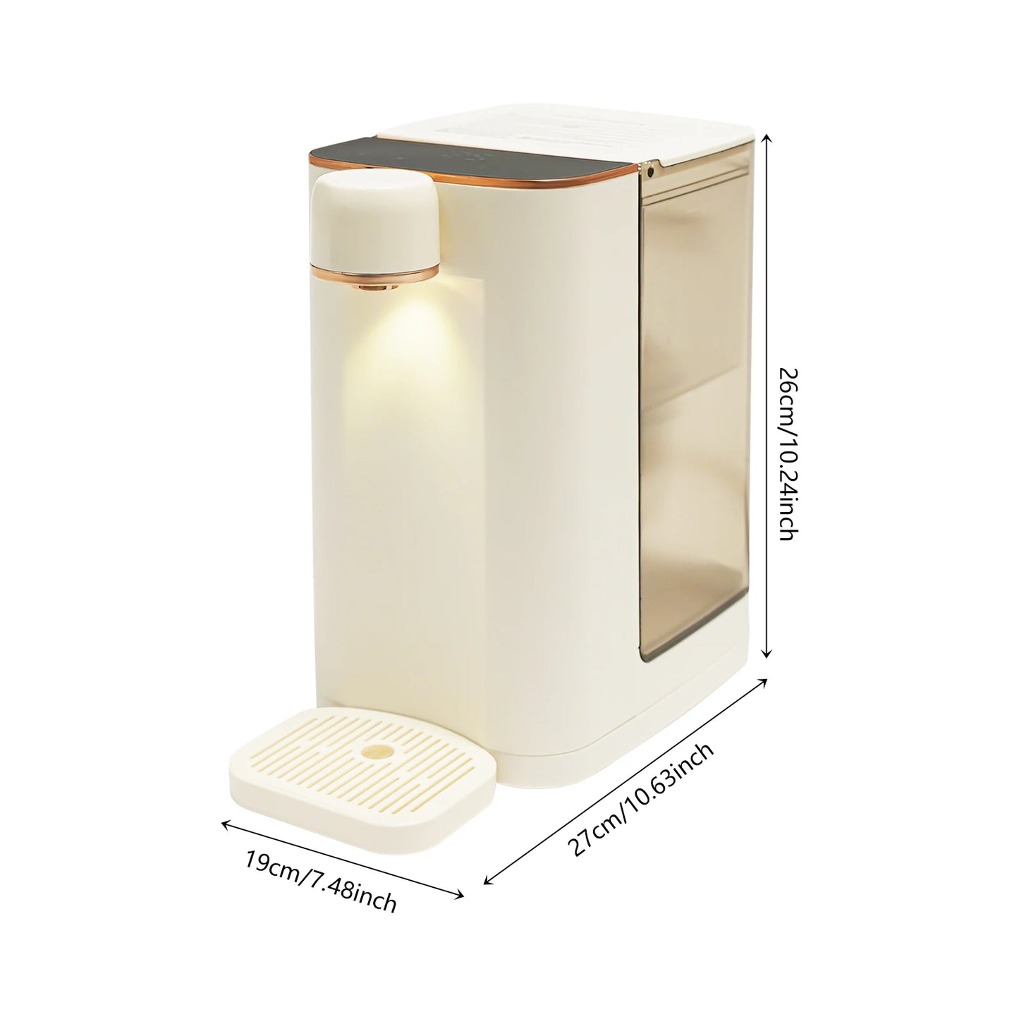 Bymaocar Electric Kettle Instant Hot Water Dispenser With LED Display
