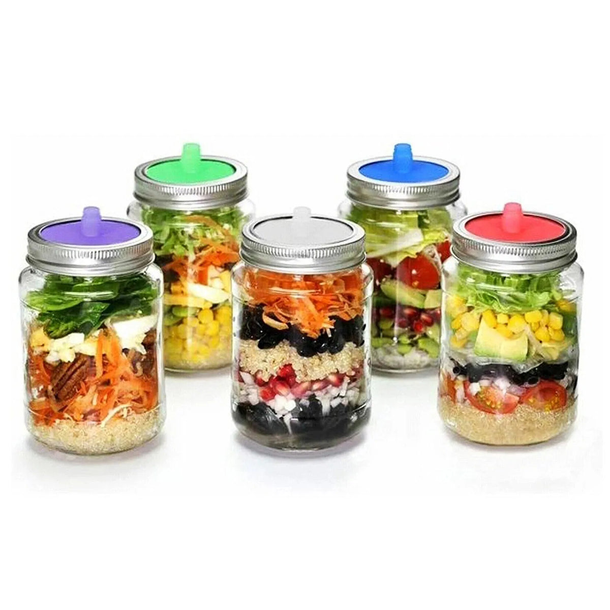 Silicone Fermentation Airlock Lids For Mason Jars Kimchi Pickles
