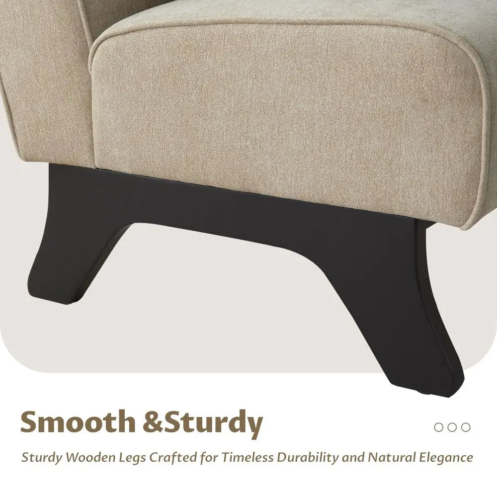 Upholstered Accent Chairs Set of Two for Living Room Seating
