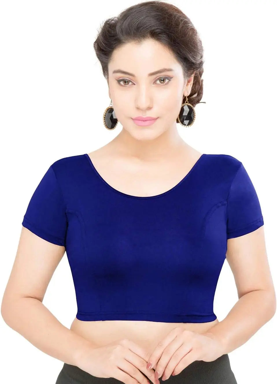 Gold Stretchable Women's Blouse Readymade Choli