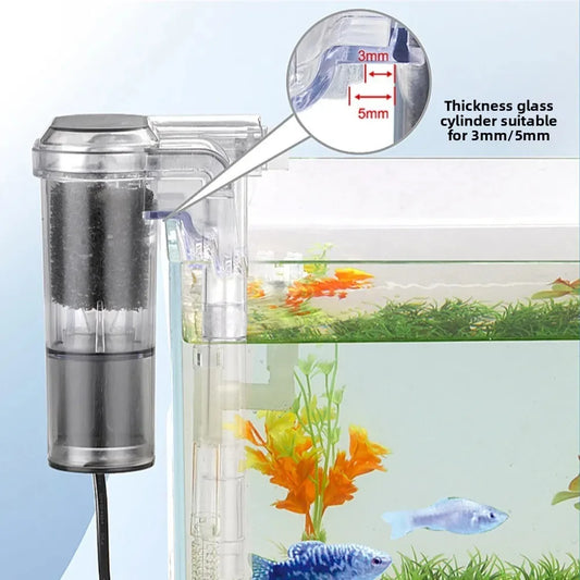 USB Powered Mini Aquarium Filter 250 LPH For Small Tanks